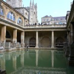 Roman Baths in Bath, Somerset, England, UK