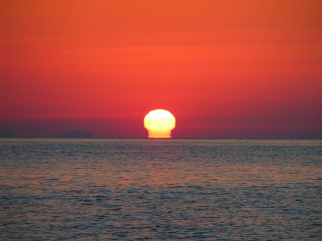 Sunrise at Mediterranean Sea