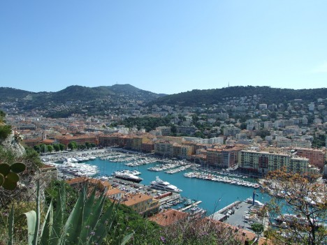 Nice and a port, France