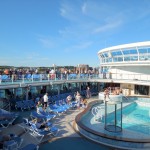 Cruise ship swimming pool