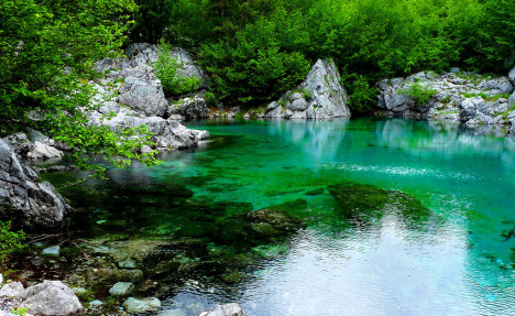 Glacial lake, Valbona National Park, Albania
