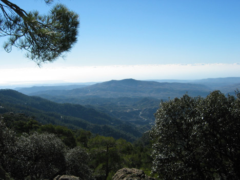 View from Troodos mountains, Cyprus