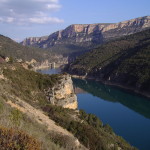 Camarasa reservoir in the Noguera Pallaresa river, Spain